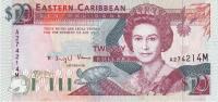Gallery image for East Caribbean States p28m: 20 Dollars